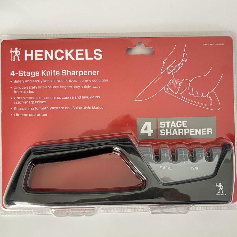 New HENCKELS 4-Stage Knife Sharpener